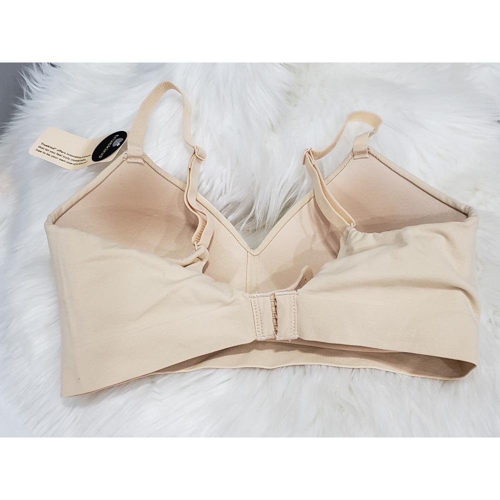 NEW SZ SMALL BEIGE Truekind Supportive Comfort Wireless Shaping Bra - Picture 3 of 4